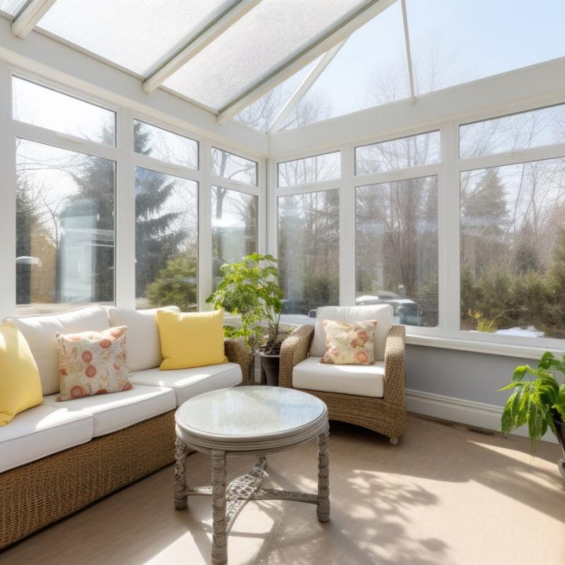 Closeup Sunrooms Glass Windows Min